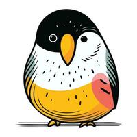 pinguïn. vector illustratie van een schattig tekenfilm pinguïn.