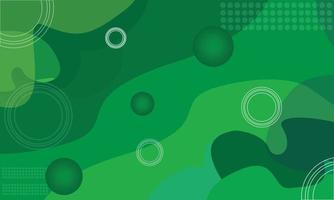 toekomst modern groen abstract achtergrondbehang 3d golven en ballen vector