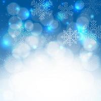 Kerstmis en Nieuwjaar achtergrond met sneeuw, sneeuwvlokken vector
