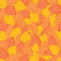 herfst naadloos patroon met verschillende bladeren. naadloze achtergrond vector