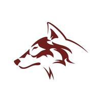 wolf logo ontwerp vector