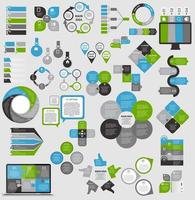 verzameling infographic sjablonen voor zakelijke vectorillustratie vector