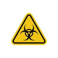 biohazard icoon. biohazard teken symbool. waarschuwing teken van virus. vector