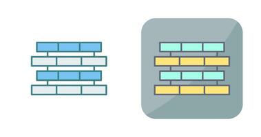 uniek bakstenen vector icoon