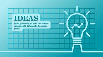 presentatie van zakelijke ideeën en infographic sjabloon vector