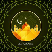 Abstracte Eid Mubarak-achtergrond vector