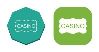 casino teken vector icoon