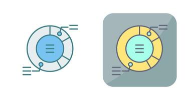 cirkeldiagram vector pictogram