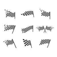vlag race logo afbeeldingen illustratie vector