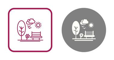 park vector pictogram