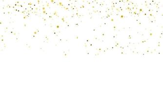 viering achtergrond sjabloon met confetti en gouden linten. vector
