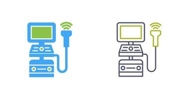 echografie machine vector icoon