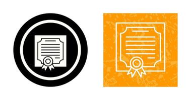 certificaat vector pictogram