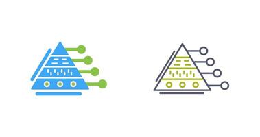 piramide diagram vector icoon