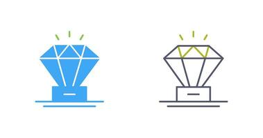 diamant vector pictogram