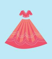 bruids Lehenga illustratie vector