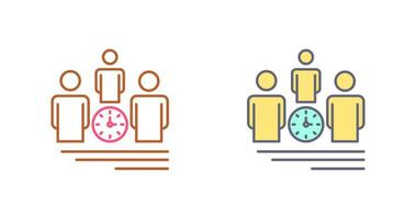 team management vector pictogram