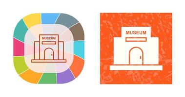 museum gebouw vector icoon