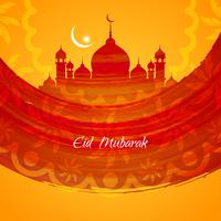 Abstracte Eid Mubarak-achtergrond vector
