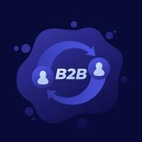 b2b, bedrijf naar bedrijf, vector ontwerp
