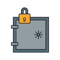 vector locker pictogram