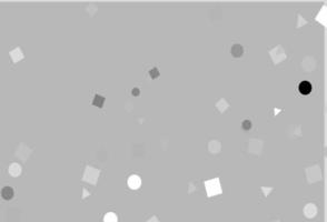 licht zilveren, grijze vectortextuur in polystijl met cirkels, kubussen. vector