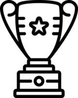 lijnpictogram voor trofee vector