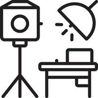 lijnpictogram voor studio vector