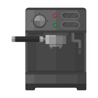 plat ontwerp elektronisch keukenapparaat koffiezetapparaat vector