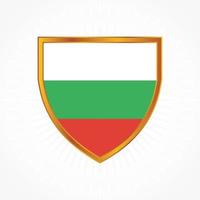 bulgarije vlag vector met schild frame