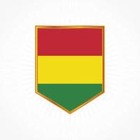 Bolivia vlag vector met schild frame