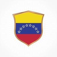 vlag vector venezuela met schild frame