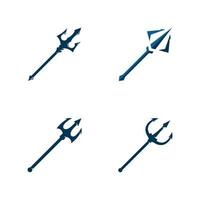 drietand vector logo pictogram illustratie teken symbool