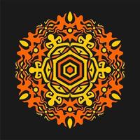 modern mandala-kunstvectorontwerp met een prachtige mix van kleuren vector