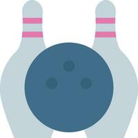 bowling icoon vlak vector illustratie