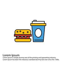 Vector fastfood pictogram