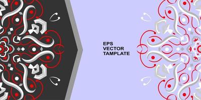 vector mandala-ontwerp, voor uw verschillende soorten reclamebehoeften