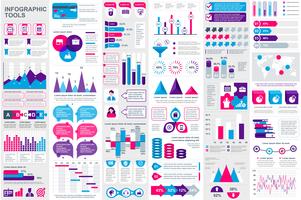 Infographic elementen data visualisatie vector ontwerpsjabloon