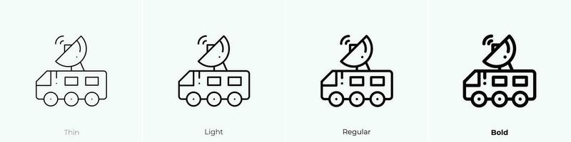 rover icoon. dun, licht, regelmatig en stoutmoedig stijl ontwerp geïsoleerd Aan wit achtergrond vector