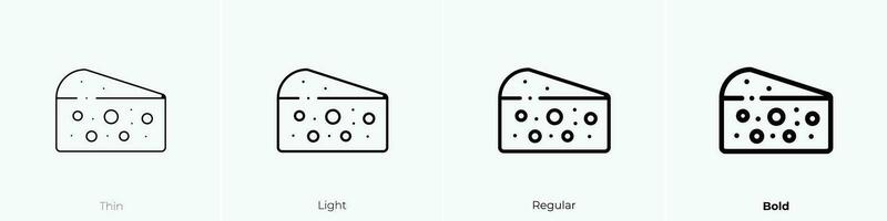 Roquefort icoon. dun, licht, regelmatig en stoutmoedig stijl ontwerp geïsoleerd Aan wit achtergrond vector