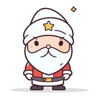 de kerstman claus schattig tekenfilm karakter. Kerstmis en nieuw jaar thema. vector illustratie