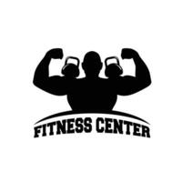 geschiktheid en bodybuilding logo ontwerp inspiratie vector