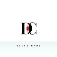 dc logo monogram embleem stijl met kroon vorm ontwerp sjabloon vrij vector voor eps het dossier