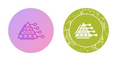 piramide diagram vector icoon