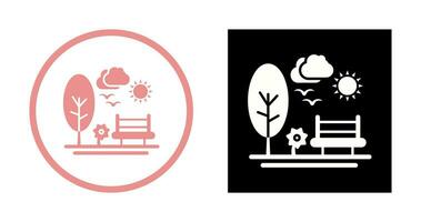 park vector pictogram