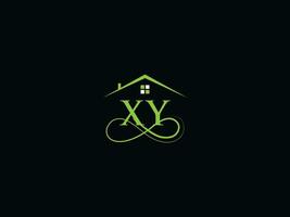 minimalistische gebouw xy logo afbeelding, echt landgoed xy yx logo icoon vector
