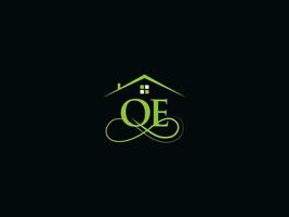 modern gebouw oe logo kunst, luxe oe echt landgoed logo voor u vector