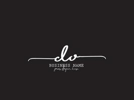 handtekening luxe Doen logo icoon vector beeld ontwerp