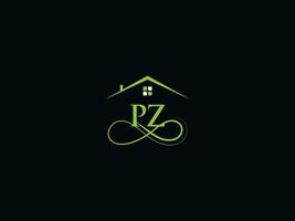 gebouw pz luxe logo, echt landgoed pz logo icoon vector voor u bedrijf