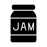jam vector glyph icoon voor persoonlijk en reclame gebruiken.
